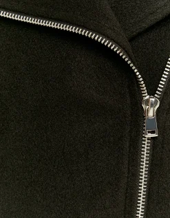 Giacca Biker Scamosciata con Colletto in Pelliccia Sintetica^Tally Weijl Cheap