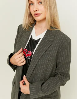 Giacca Blazer Doppiopetto a Righe^Tally Weijl Shop