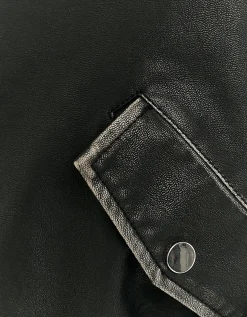 Giacca Bomber in Similpelle Nera^Tally Weijl Online