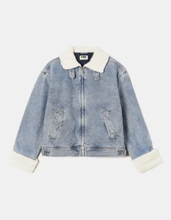 Giacca di Jeans con Dettagli in Montone Sintetico^Tally Weijl Shop