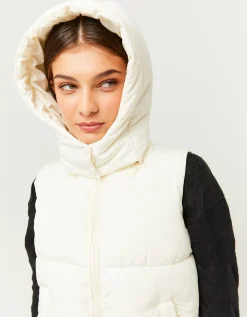 Giacca Imbottita senza Maniche con Cappuccio^Tally Weijl Discount
