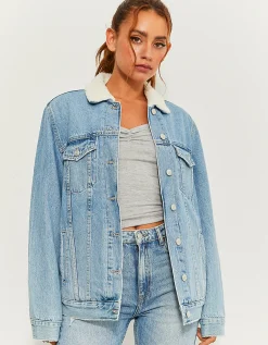 Giacca in Denim con Pelliccia Teddy^Tally Weijl Shop