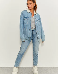 Giacca in Denim con Pelliccia Teddy^Tally Weijl Shop