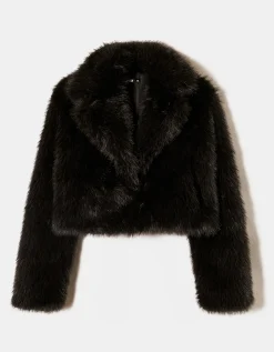 Giacca in Finta Pelliccia Nera Extra Fluffy^Tally Weijl Cheap