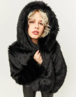Giacca in Pelliccia Sintetica Nera^Tally Weijl Clearance