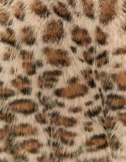 Giacca in Pelliccia Sintetica Stampa Leo con Chiusura Zip^Tally Weijl Online