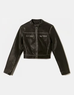 Giacca in Similpelle Nera^Tally Weijl Cheap
