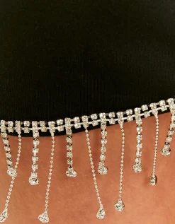 Gonna Corta Nera con Cascata di Strass^Tally Weijl Outlet