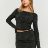 Gonna Corta Nera con Strass^Tally Weijl Sale