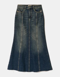 Gonna di Jeans Lunga Lavaggio Scuro^Tally Weijl Sale