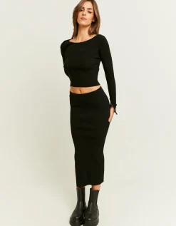 Gonna in Maglia Nera a Coste^Tally Weijl Best