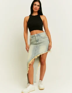 Gonna Midi di Jeans con Orlo Irregolare^Tally Weijl Store