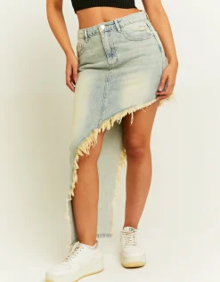 Gonna Midi di Jeans con Orlo Irregolare^Tally Weijl Store