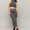 Gonna midi in lurex con spacco^Tally Weijl Cheap