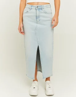 Gonna Midi Vita Alta di Jeans con Spacco^Tally Weijl Store