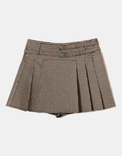 Gonna Pantalone a Quadri con Doppia Cintura^Tally Weijl Hot