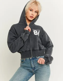 Hoodie Corta Fantasia Effetto Acid Wash^Tally Weijl Discount