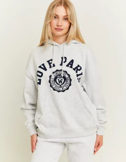 Hoodie Oversize con Stampa Collegiale^Tally Weijl Best Sale