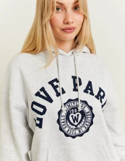 Hoodie Oversize con Stampa Collegiale^Tally Weijl Best Sale