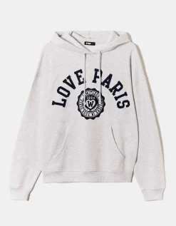 Hoodie Oversize con Stampa Collegiale^Tally Weijl Best Sale