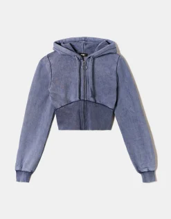 Hoodie Stile Corsetto Effetto Acid Wash^Tally Weijl Best Sale