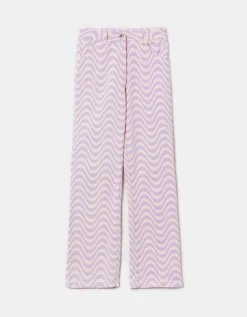 Jeans a Vita Alta a Righe^Tally Weijl Outlet