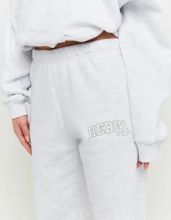 Joggers Morbidi Grigi con Ricamo in Lurex^Tally Weijl Sale