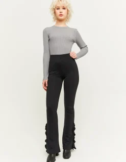 Leggings a Zampa con Ruffles Neri^Tally Weijl Cheap