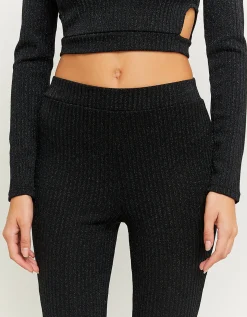 Leggings a Zampa in Lurex Neri^Tally Weijl Clearance