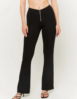 Leggings A Zampa Neri Con Zip^Tally Weijl Shop