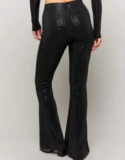 Leggings a zampa neri con paillettes^Tally Weijl Store