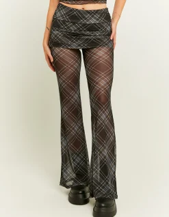 Leggings Bootcut a Quadri con Gonna^Tally Weijl Clearance
