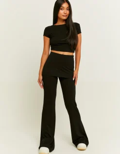 Leggings Neri con Ampio Risvolto^Tally Weijl Online