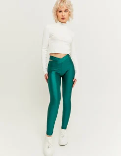 Leggings Skinny Verdi Effetto Lucido^Tally Weijl Discount