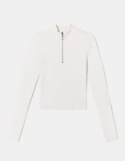 Maglietta a Collo Alto con Zip^Tally Weijl Flash Sale