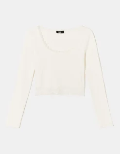Maglietta con Dettaglio in Pizzo^Tally Weijl Cheap