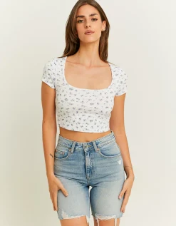Maglietta Corta a Fiori^Tally Weijl Sale