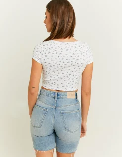 Maglietta Corta a Fiori^Tally Weijl Sale