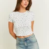 Maglietta Corta Basics a Fiori^Tally Weijl Cheap