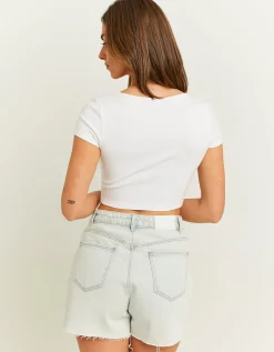 Maglietta Corta a Scollo Squadrato^Tally Weijl Shop