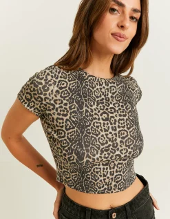 Maglietta Corta Stampa Animalier Leo^Tally Weijl Outlet