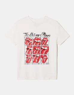 Maglietta Larga con Stampa Rolling Stones^Tally Weijl Best