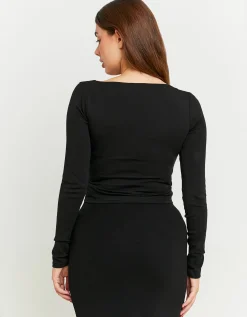 Maglietta Nera con Scollatura Squadrata^Tally Weijl Best Sale