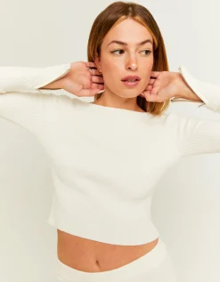 Maglione Bianco a Coste^Tally Weijl Sale