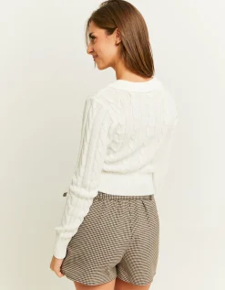 Maglione Bianco con Colletto Polo^Tally Weijl Fashion