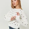 Maglione Bianco con Occhielli^Tally Weijl Flash Sale