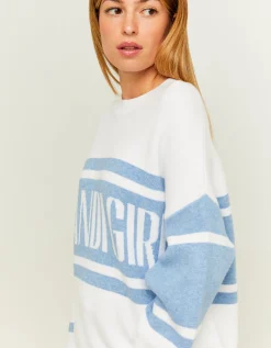 Maglione Bianco Oversize con Stampa^Tally Weijl Discount