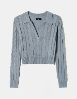 Maglione con Colletto Polo^Tally Weijl Discount