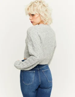 Maglione con Intrecci Grigio^Tally Weijl Shop