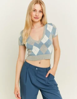 Maglione Corto a Quadri^Tally Weijl Sale